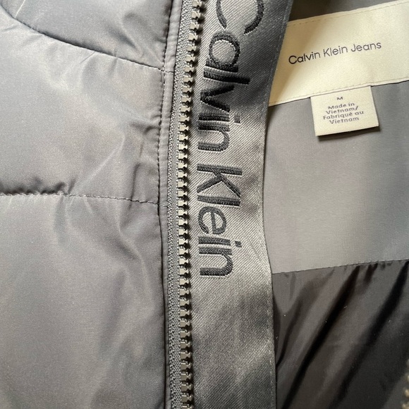 Calvin Klein Heavyweight Hooded Long Puffer Coat sz M - Picture 4 of 13